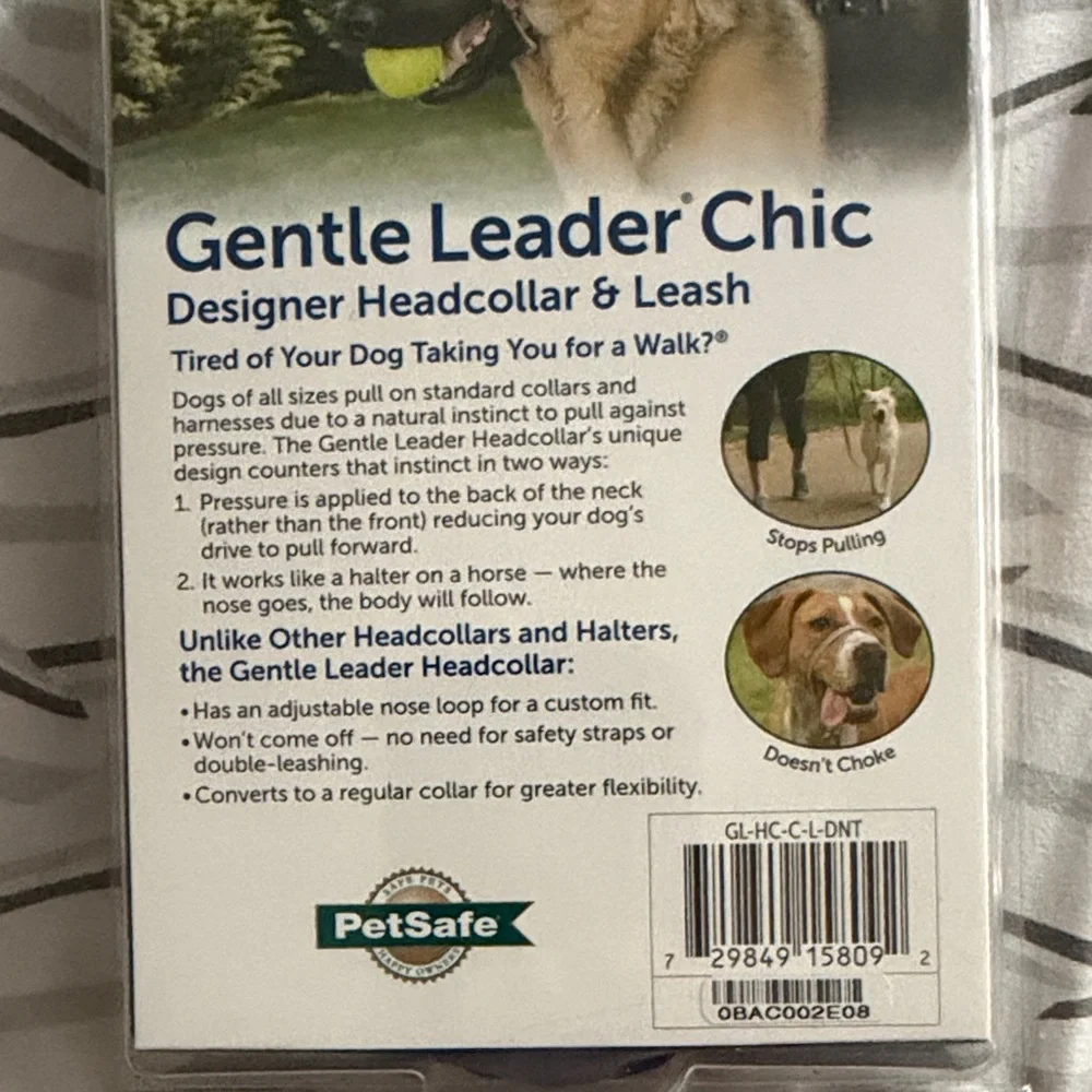 PetSafe Large Gentle Leader Chic Headcollar & Leash